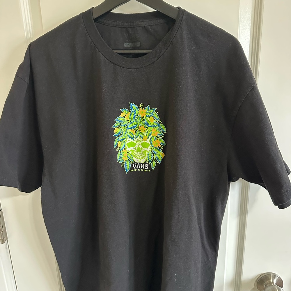 Vans Black Tee with Vibrant Graphic